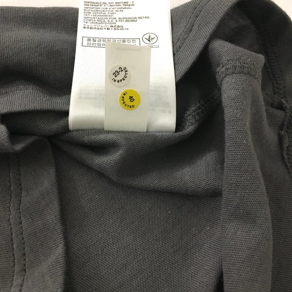 NWOT! Banana Republic Gray Scoop Neck Belted Pocket T-Shirt Dress - M - Picture 7 of 7